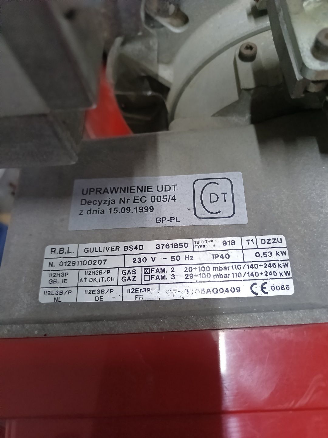 Palnik gazowy Riello BS 3 189kw nie BS4D 2 stopniowy nie Viessmann we