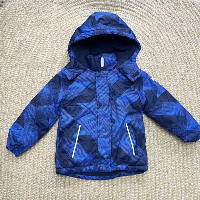 Теплая зимняя куртка для мальчика,  Fun time 110см