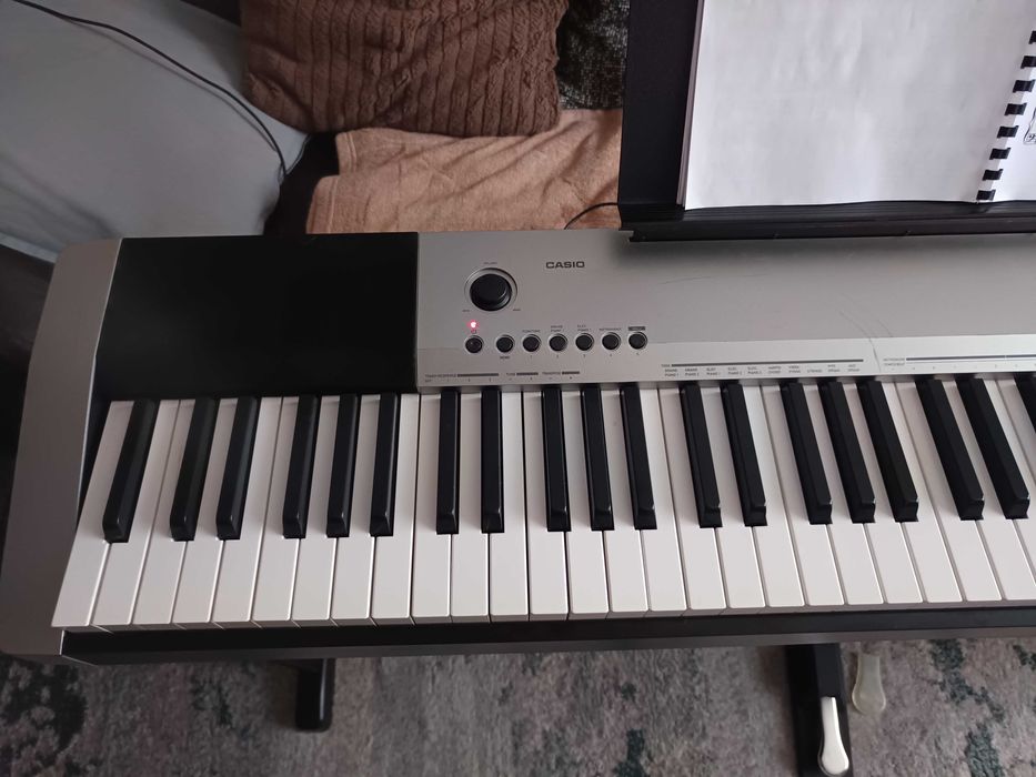 Pianino cyfrowe CASIO CDP-130 cały zestaw + pokrowiec!