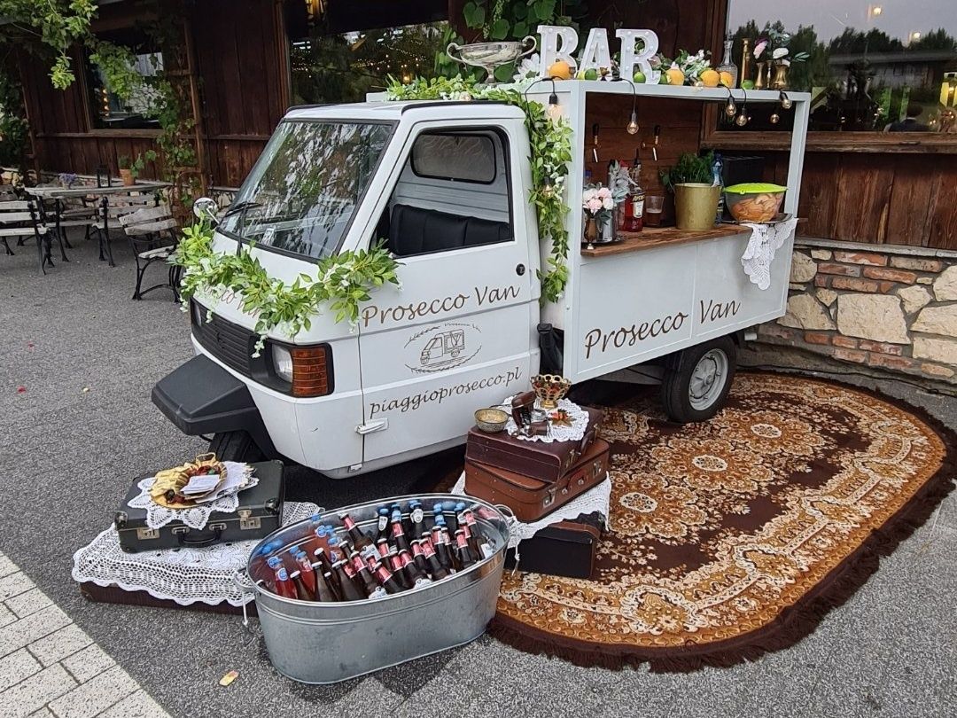 Prosecco Van Mobilny Bar na wesela imprezy