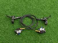 Hamulce hydrauliczne tarczowe Shimano Saint M820 komplet P+T radiatory