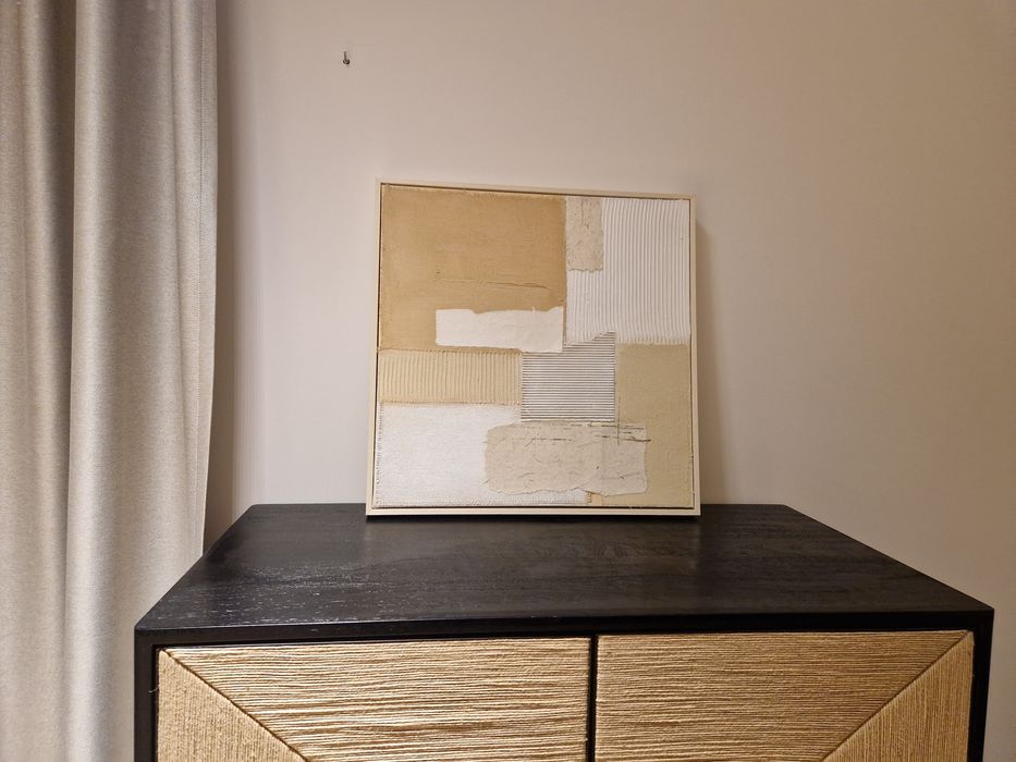 Obraz Home and you 52x52 w drewnianej ramie