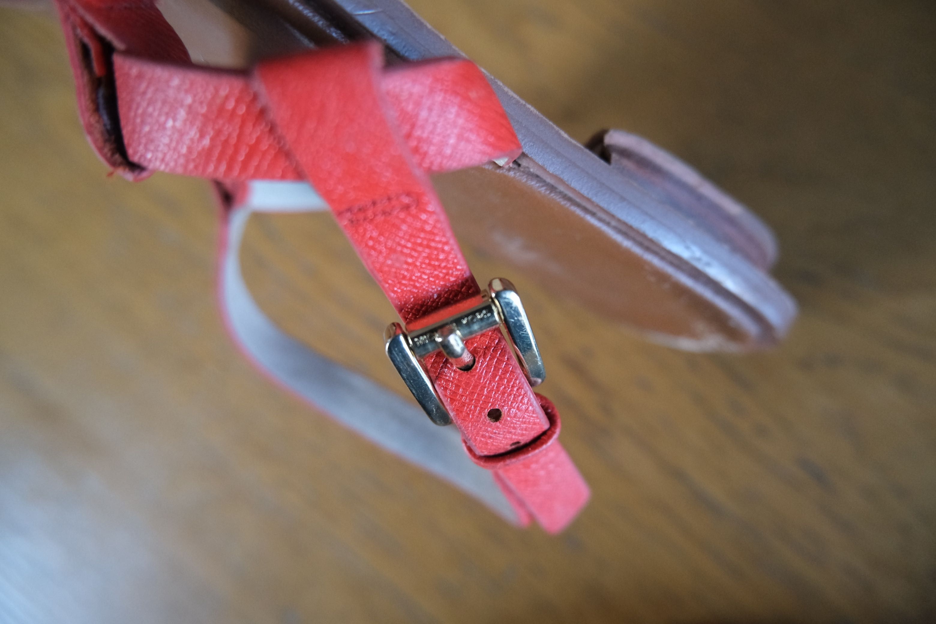 sandały Michael Kors r. 36 (6) skóra czerwone