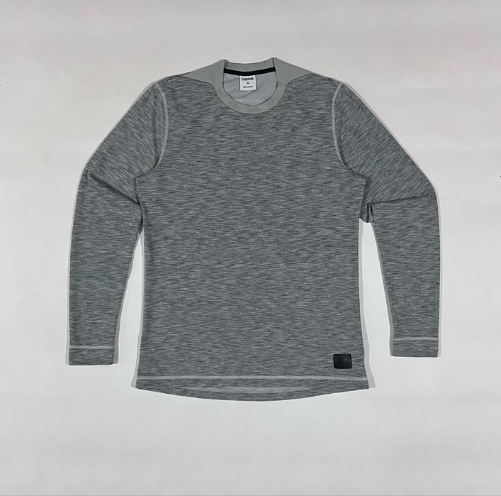 Сірий спортивний лонгслив gymshark кофта джимшарк оригінал size m
