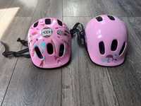 Kaski rowerowe dla dziewczynki różowe