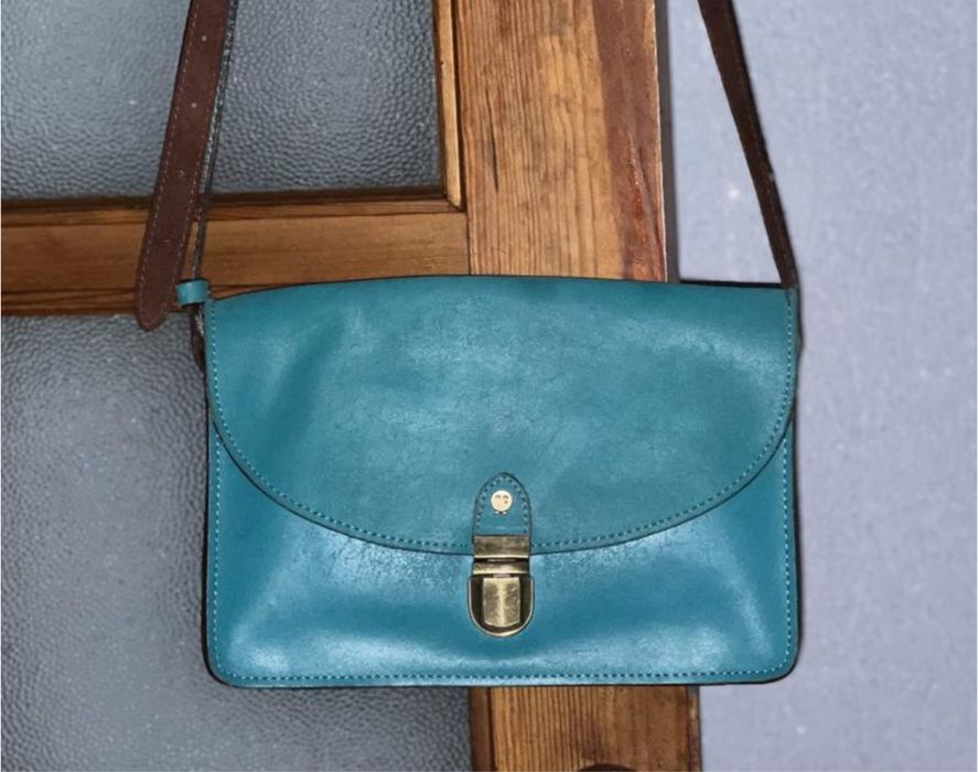 Шкіряна вінтажна сумка від британського бренду yoshi