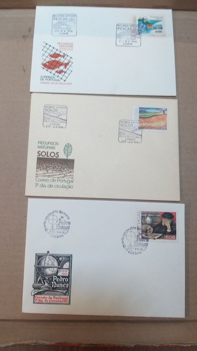 Envelopes de coleção 1.dia de circulação