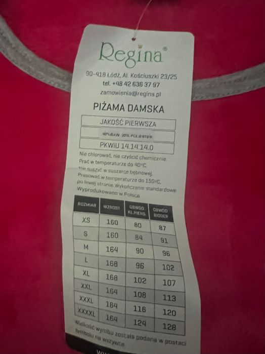 Polska polarowa piżama