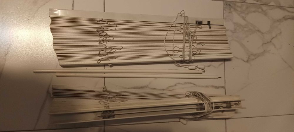 Rolety drewniane białe 150x 60