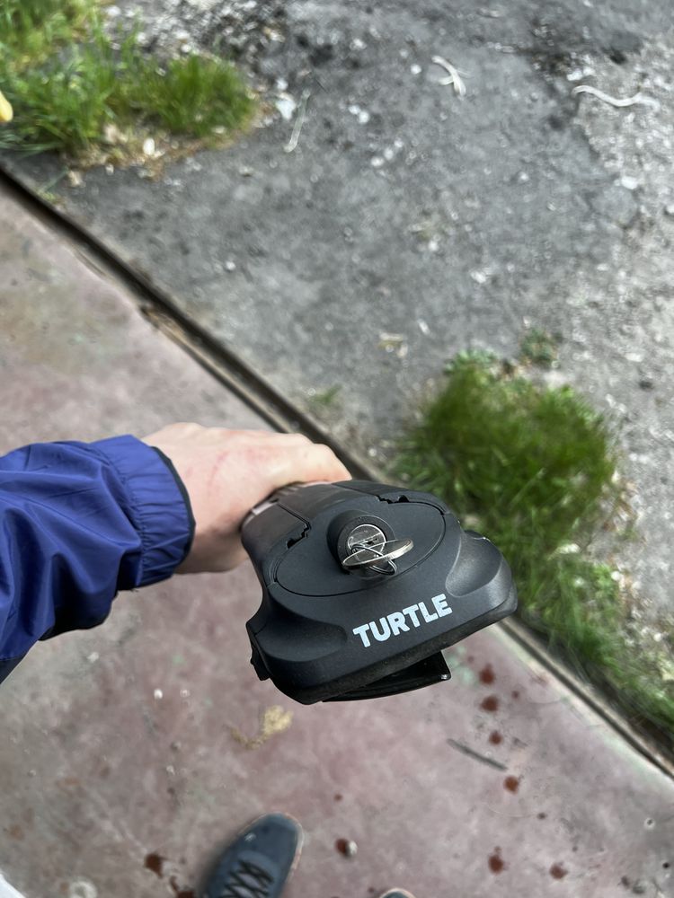 Багадник аеродинамічний на рейлінги Turtle сірі поперечки