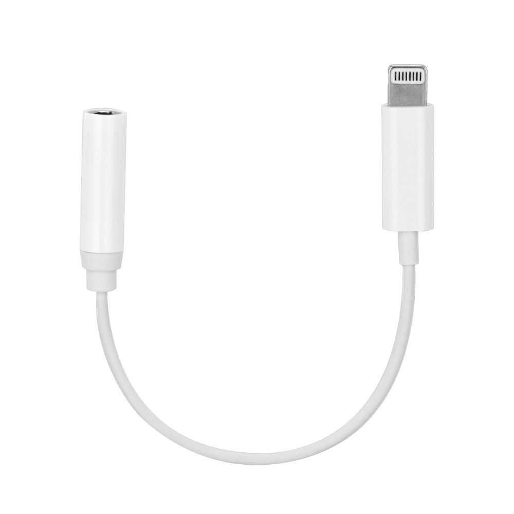 Adapter do iPhone Lightning 8-pin do Jack 3,5mm biały (żeński) AHFI