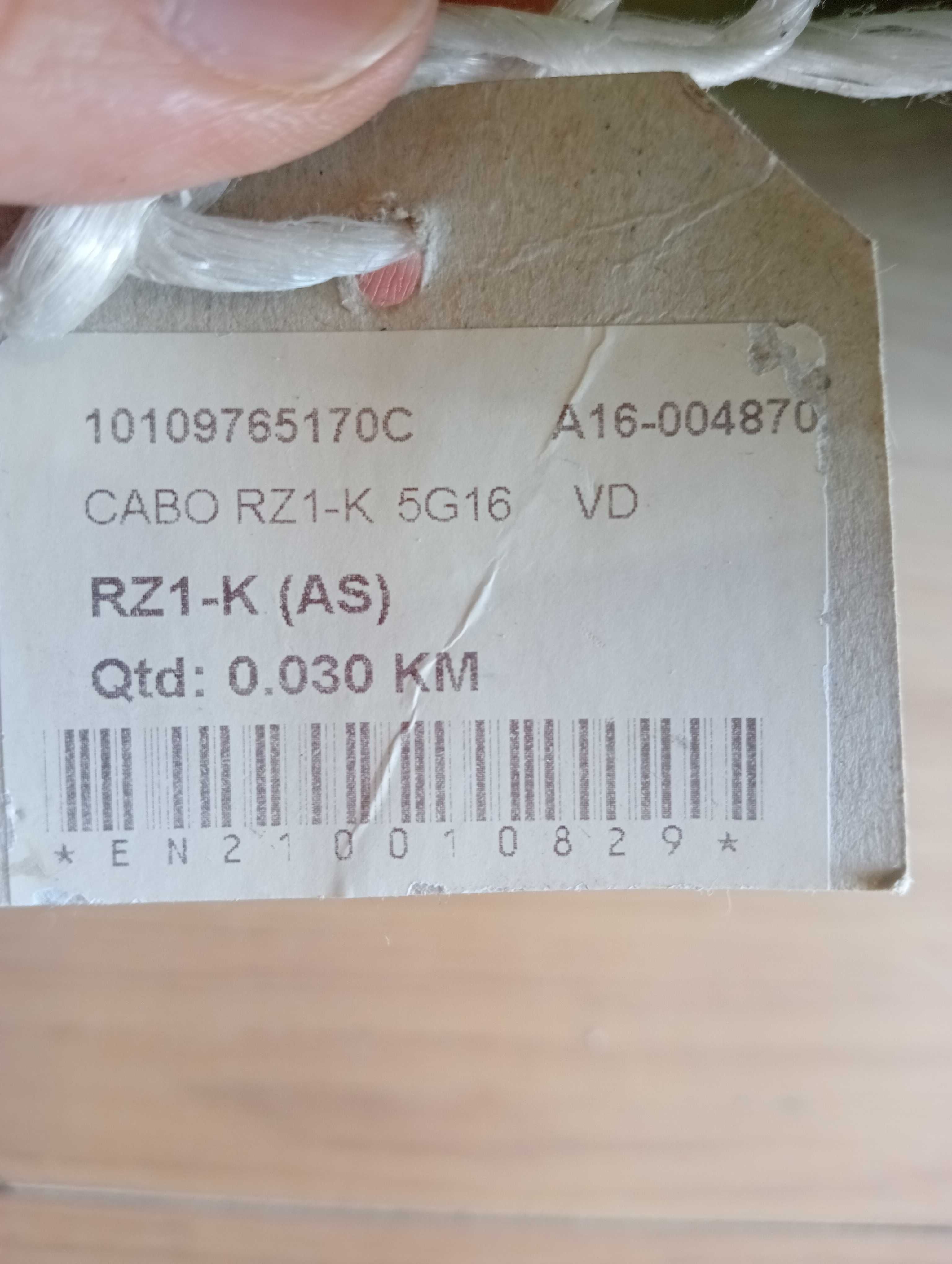 30m Cabo RZ1-K 5G16 VD