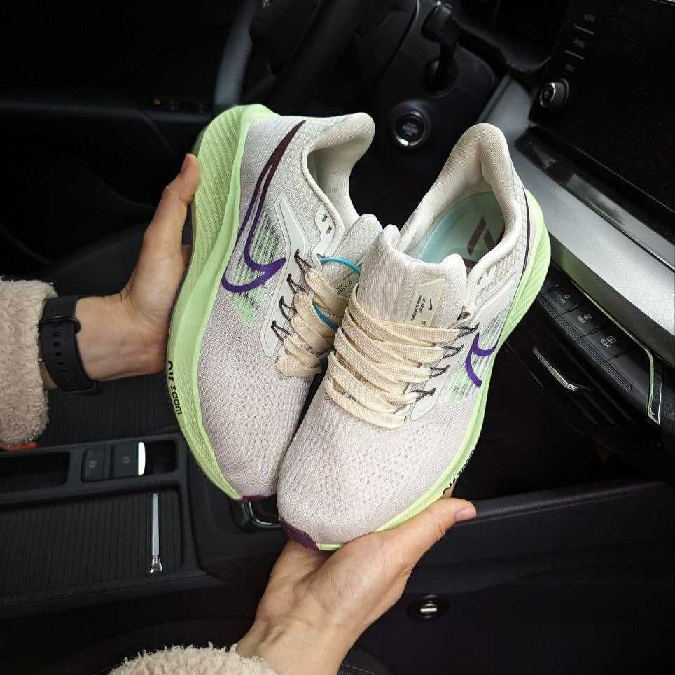 Кросівки Nike Zoom сірі з салатовим