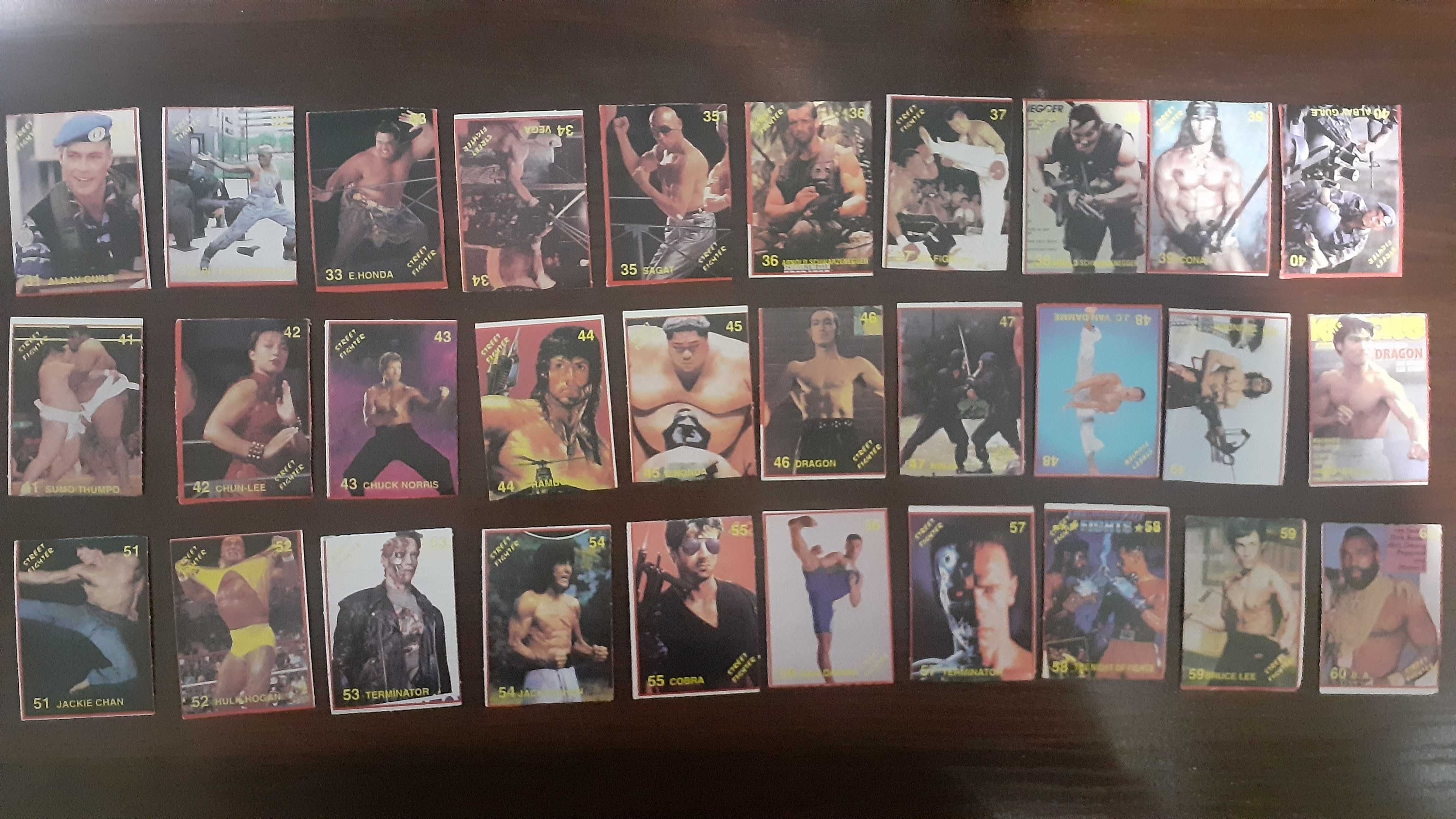 Street Fighter картонки 90х (60/60), Baywatch, Beverly Hills, та ін.