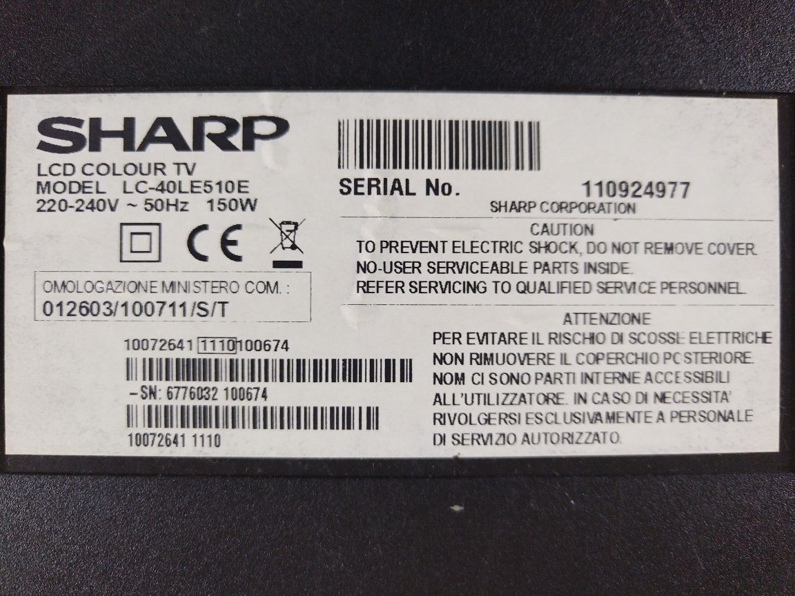 Телевізор Sharp LC-40LE510E(40 дюймів)