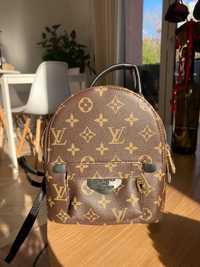 Plecak Louis Vuitton z brązowymi monogramami