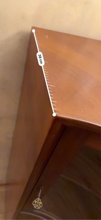 Narożna Witryna w stylu Vinatge z drewna