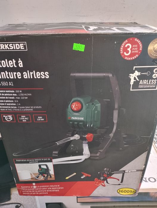Agregat do malowania Parkside PAFS 550A1 jak Nowy
