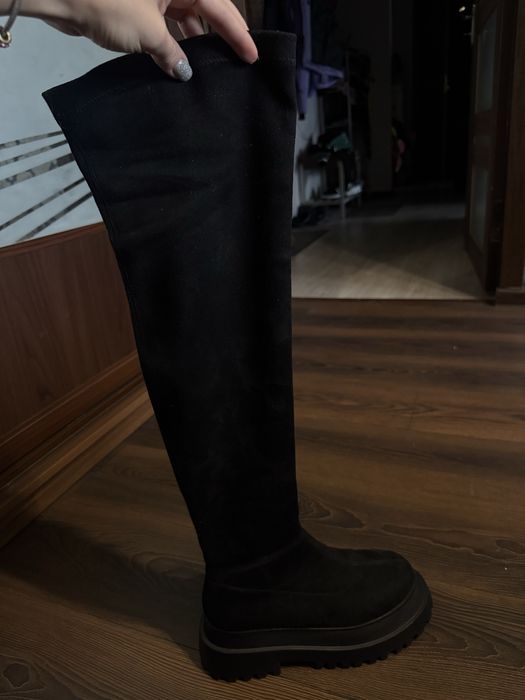 Ботфорти Bomond штучний замш чорні 40 розмір