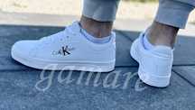 Skórzane trampki Calvin Klein białe męskie modne oryginalne 41-46