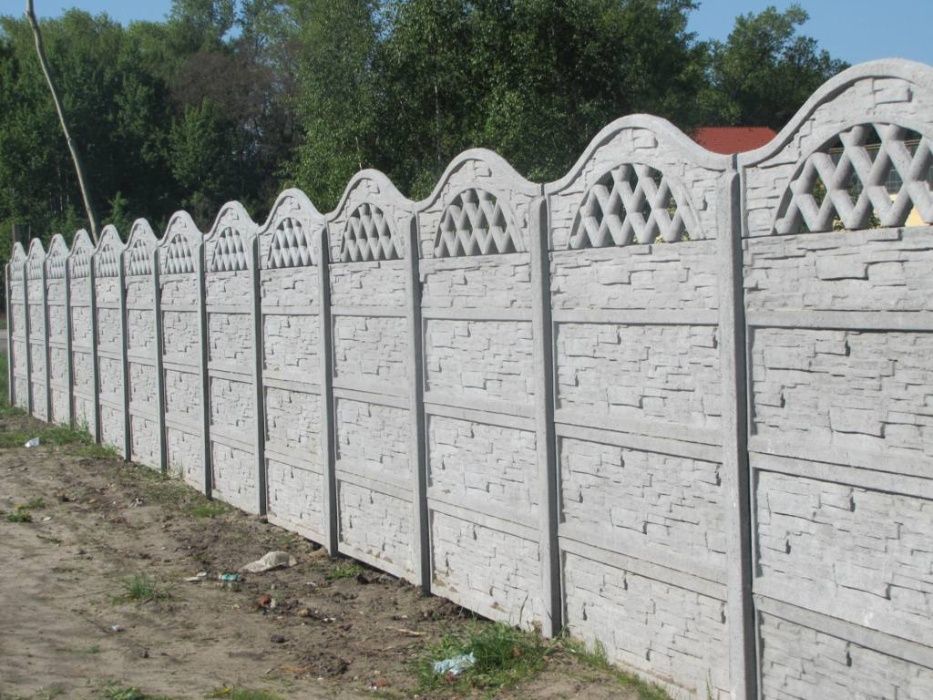 Ogrodzenia Betonowe wzór dwustronny, Garaże , Wiaty do 4m słupki