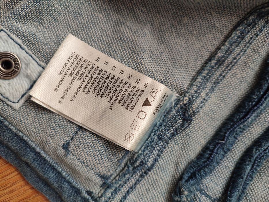 Kurtka kurteczka katana katanka ramoneska jeans dżins miękki H&M 74