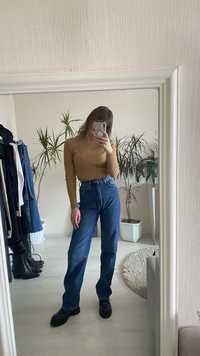 Сині прямі джинси, 34 розмір