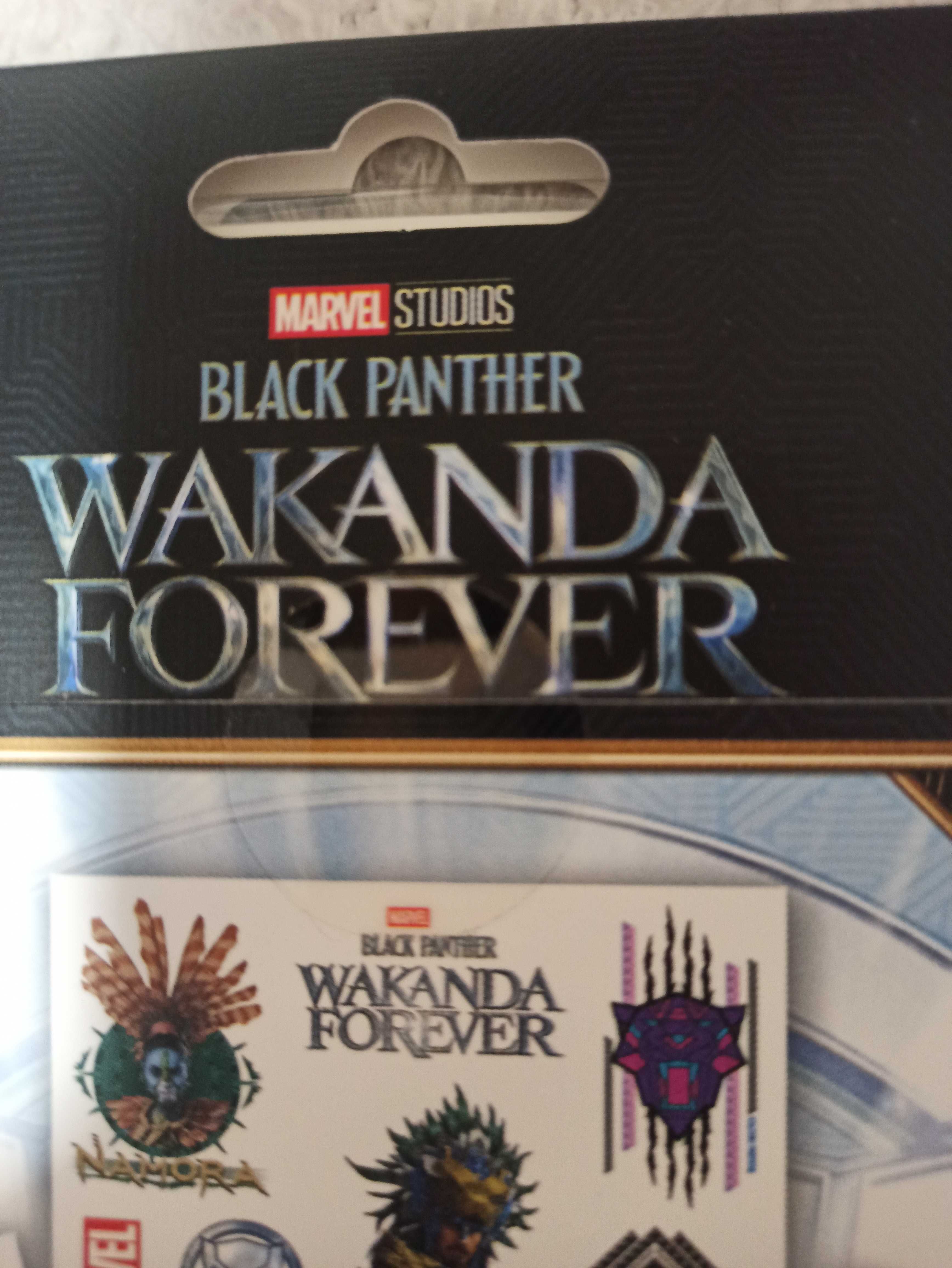 Wakanda forever Marvel 35 stickers selado