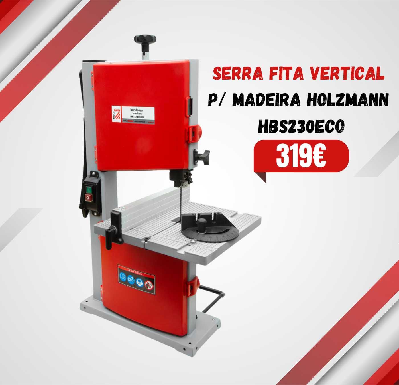 Serra de fita vertical para madeira HOLZMANN HBS230ECO JL20