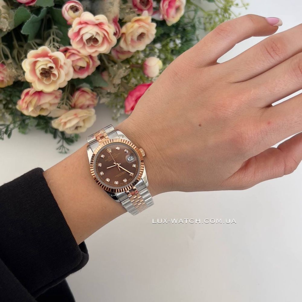 Стильные женские часы Rolex Datejust 36 mm