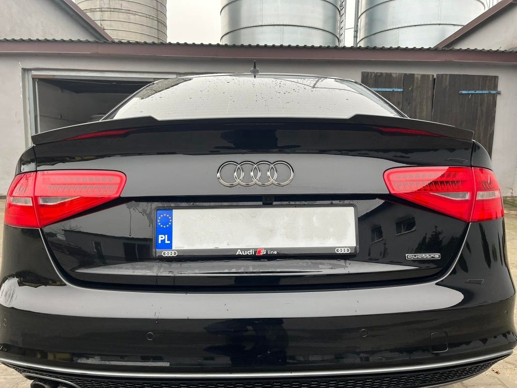 AUDI A4 B8,5 lotka dokładka spoiler M4 look czarny połysk
