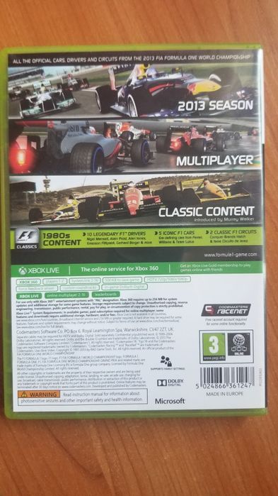 F1 2013 Formula 1 Xbox 360