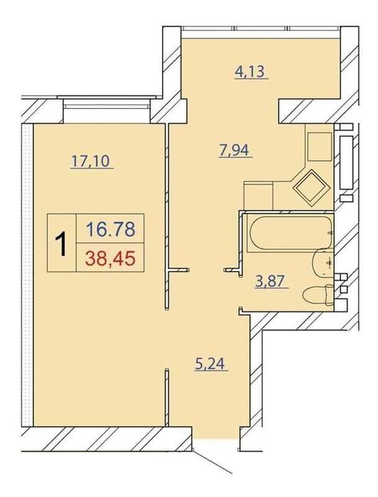 1к новобудова на Озерній. Зданий будинок!