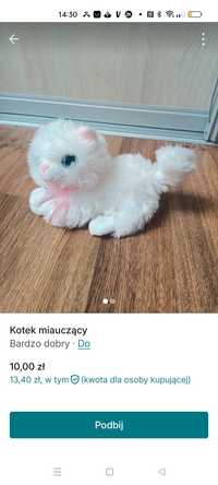 Kotek miauczący zabawka