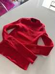 Sweter czerwony damski