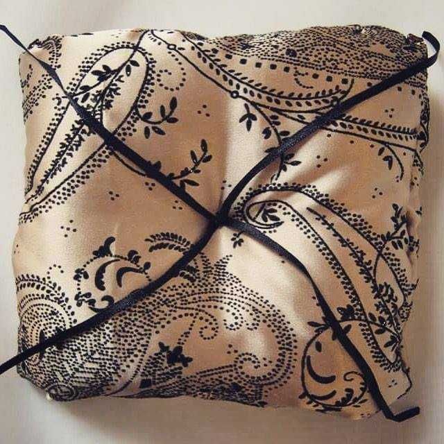 Poduszeczka na obrączki ślubne hand made