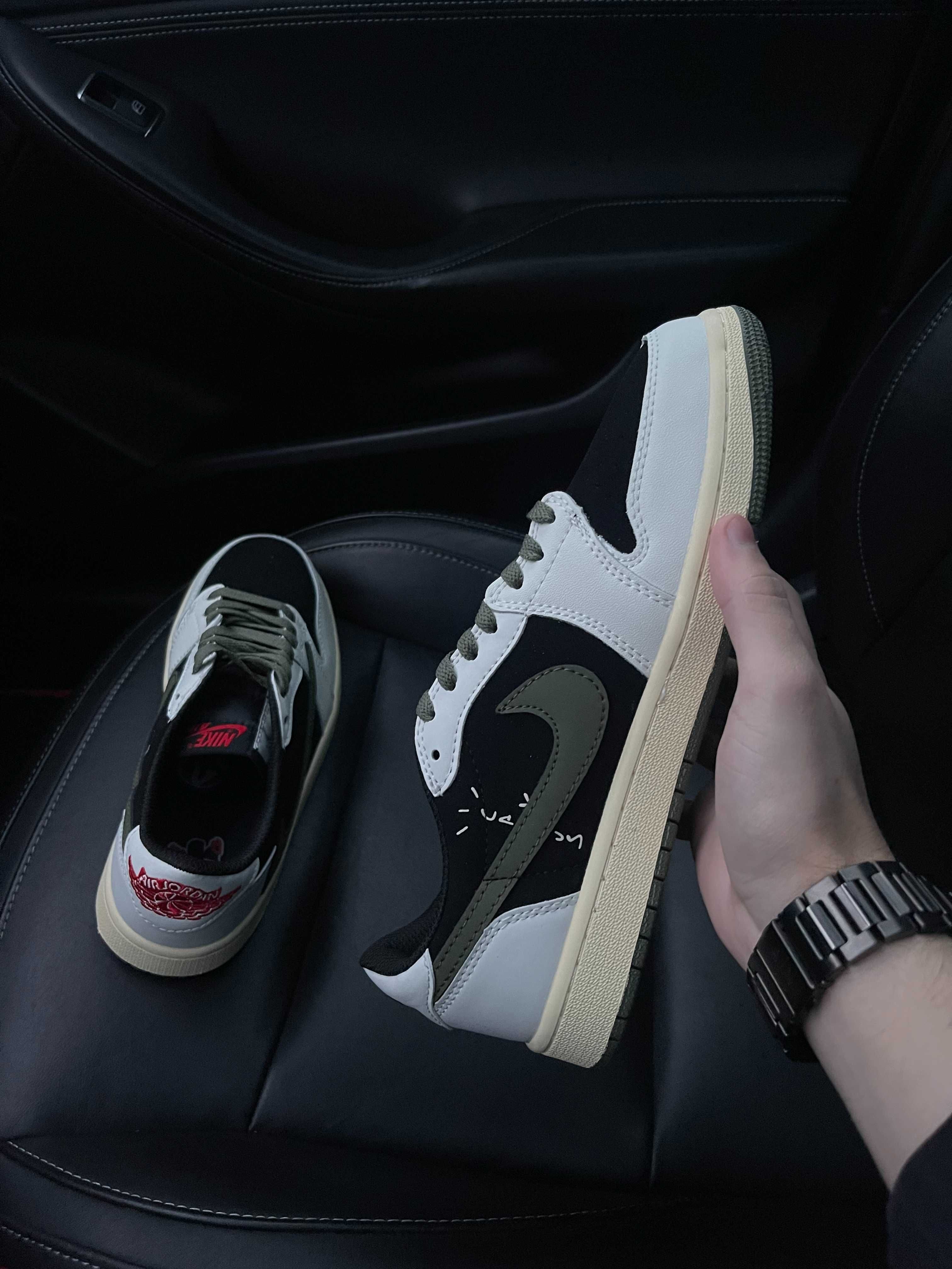 Кросівки Jordan 1 Low «Olive» Travis Scott кроссовки