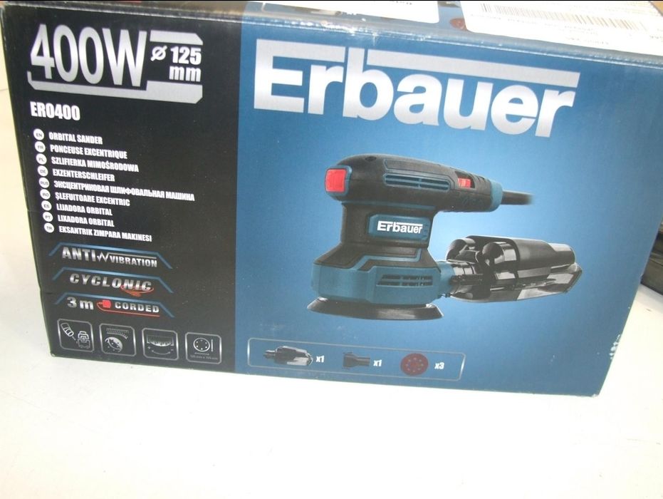 Szlifierka mimośrodkowa oscylacyjna erbauer ero400 400w