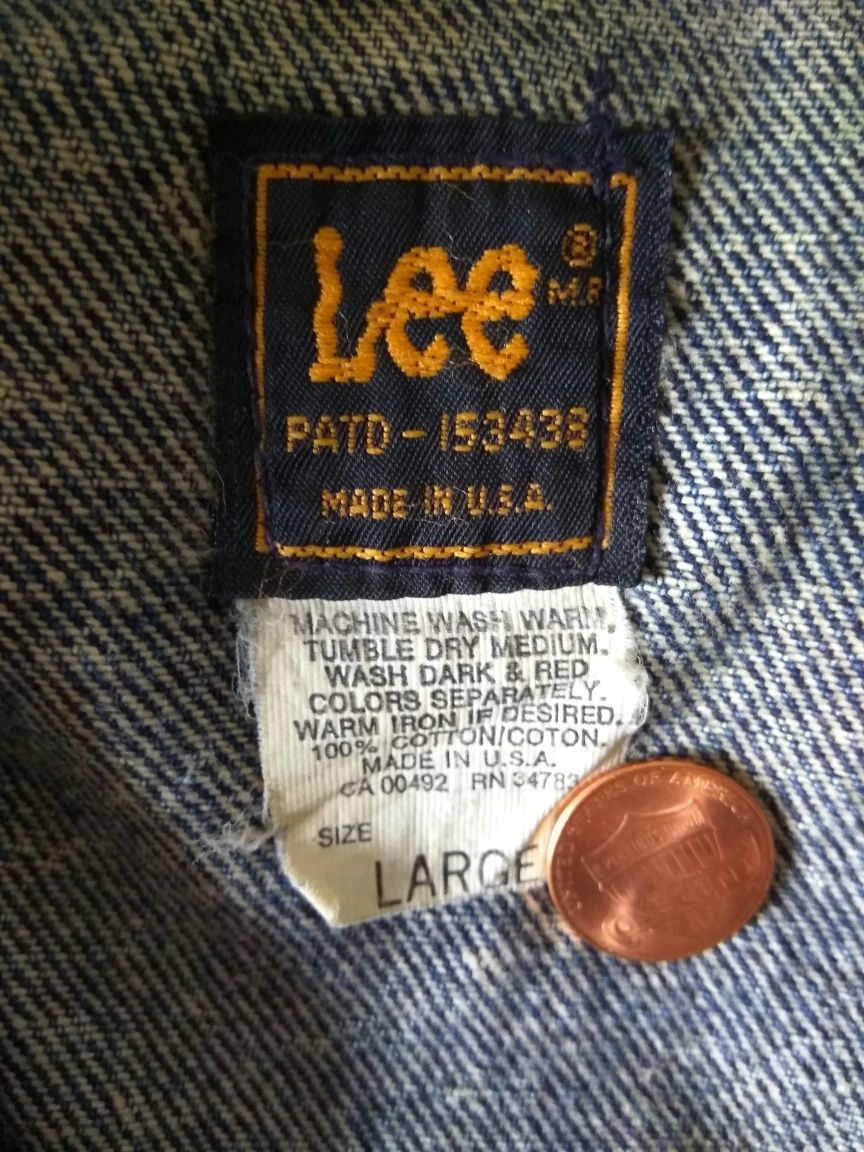 Куртка джинсовая Lee Riders Ли L Large оригинал из США Made in USA