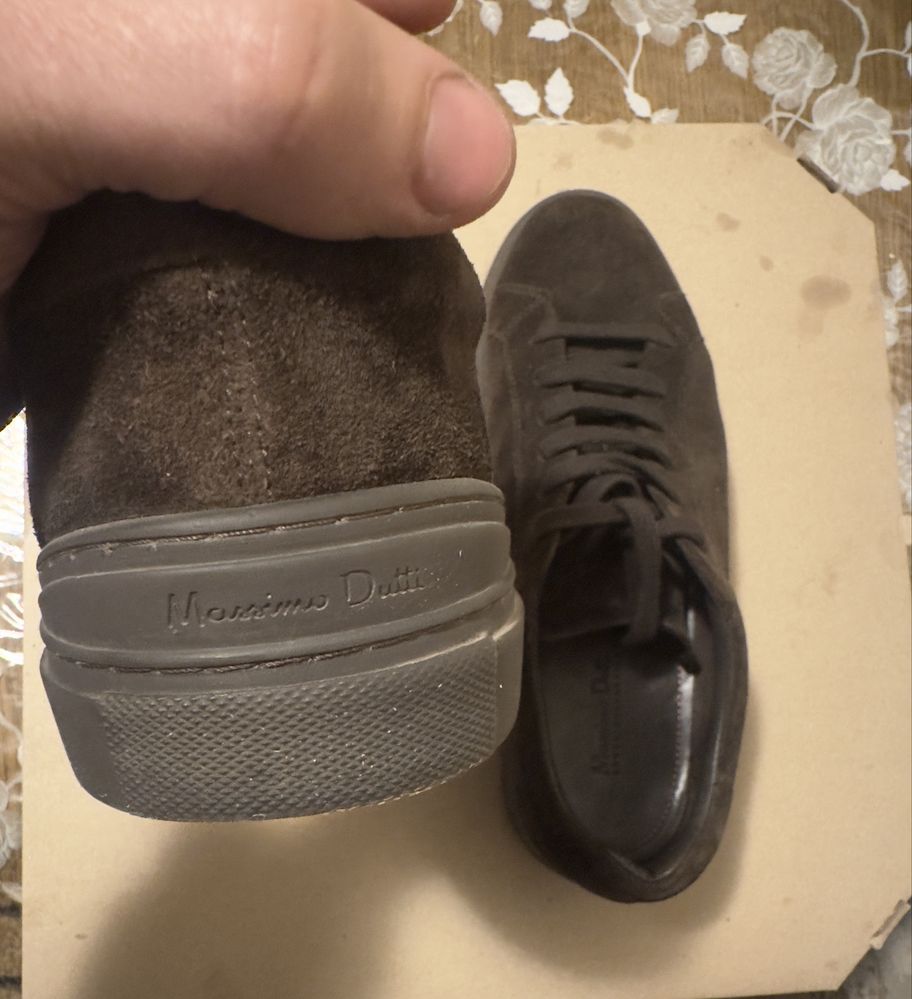 massimo dutti кеды замшевые