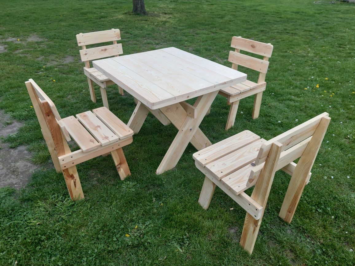 Stół  z krzesłami meble ogrodowe stolik krzesła krzesło
