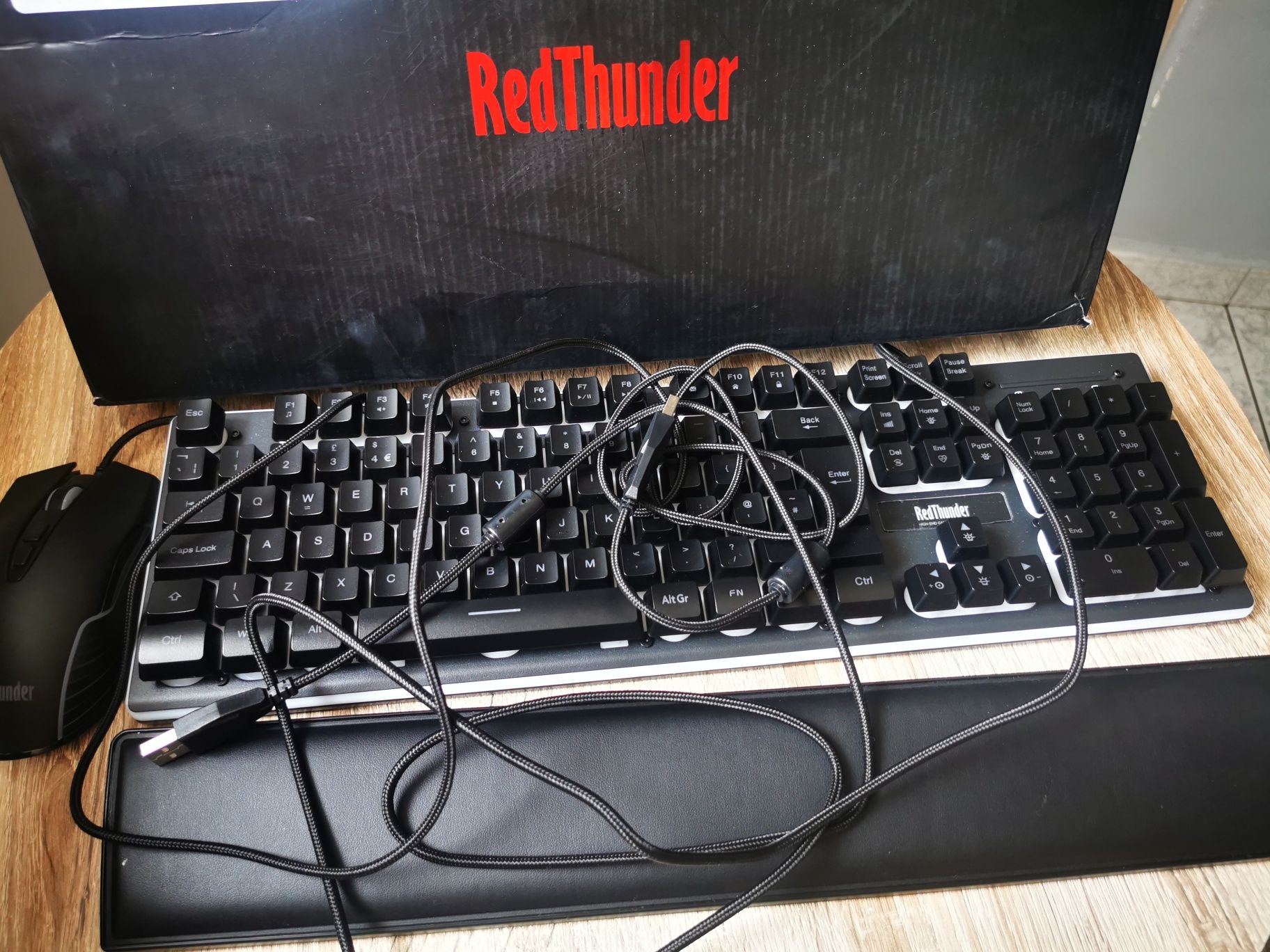 Klawiatura+mysz mechaniczna K10 RedThunder przewodowa Anti-Ghosting 72