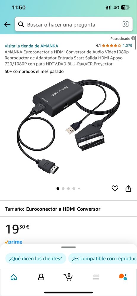 Adaptador Scart - HDMI