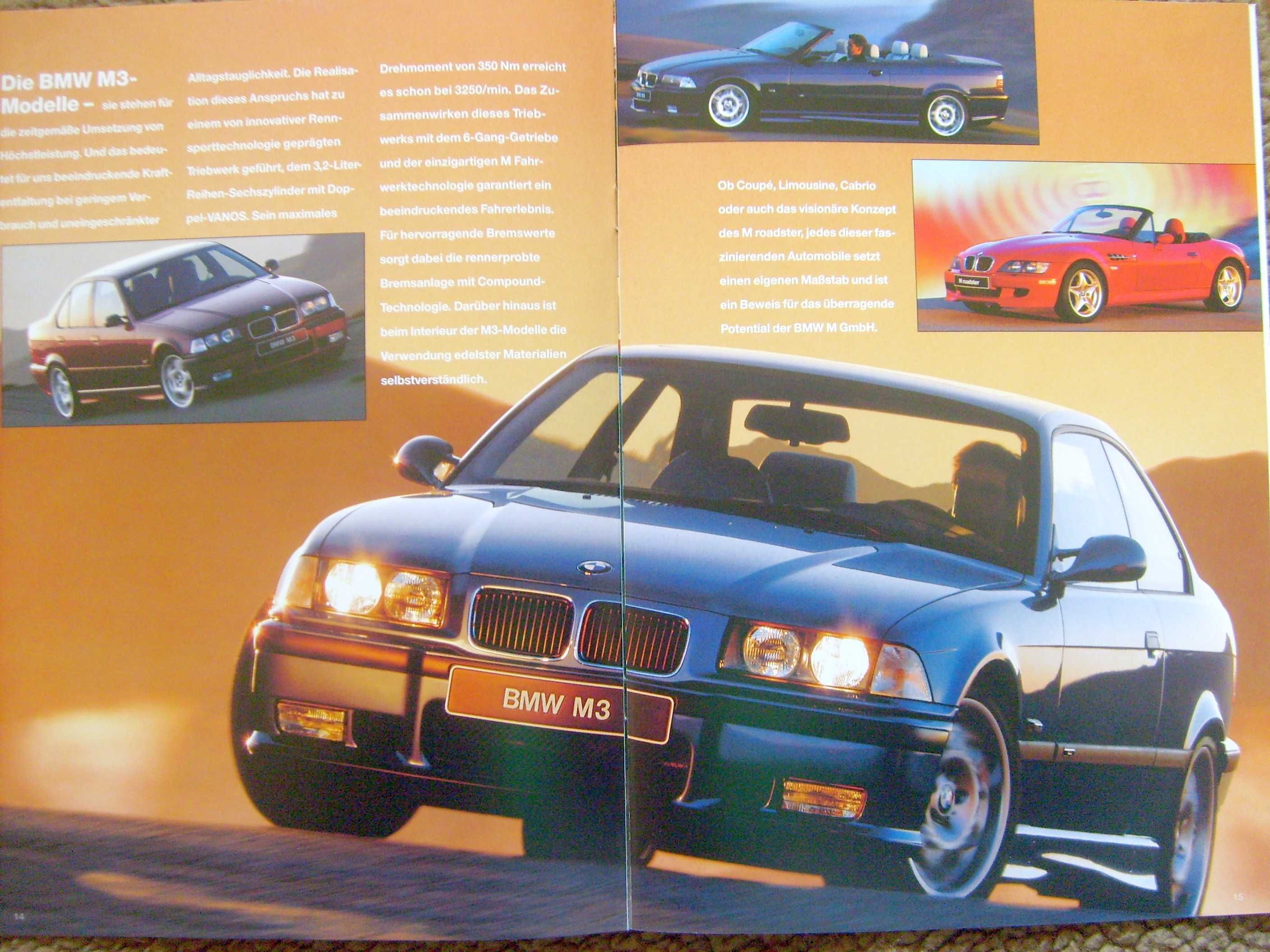 BMW Programm 1996 (1/96) * prospekt 24 strony, stan BDB * WYPRZEDAŻ !