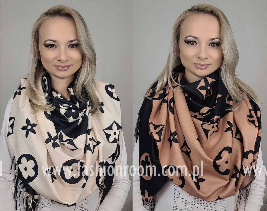 4 Warianty KOLORY Elegancki szalik damski z wiskozy