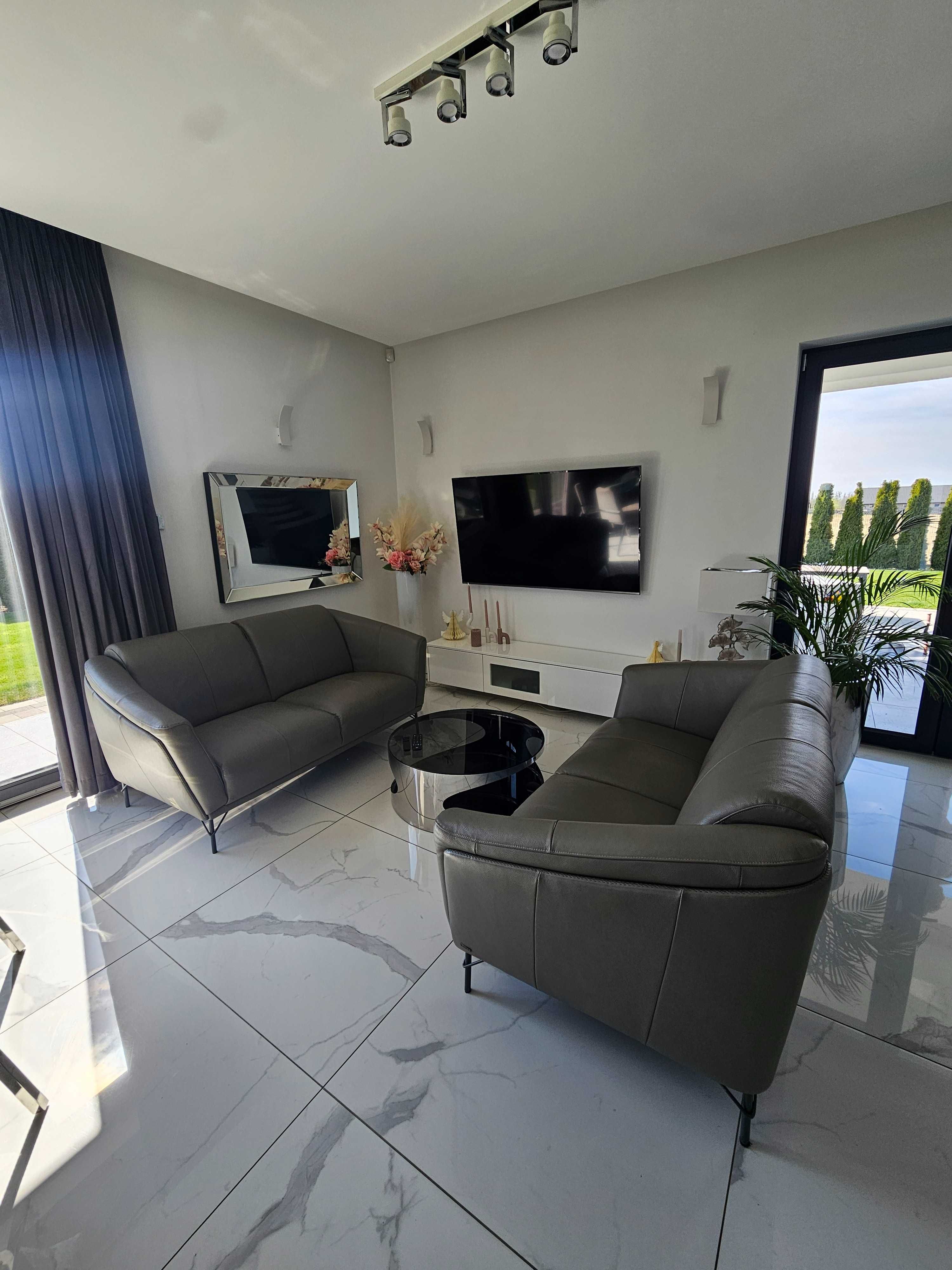 Kler sofa W184 szary zestaw