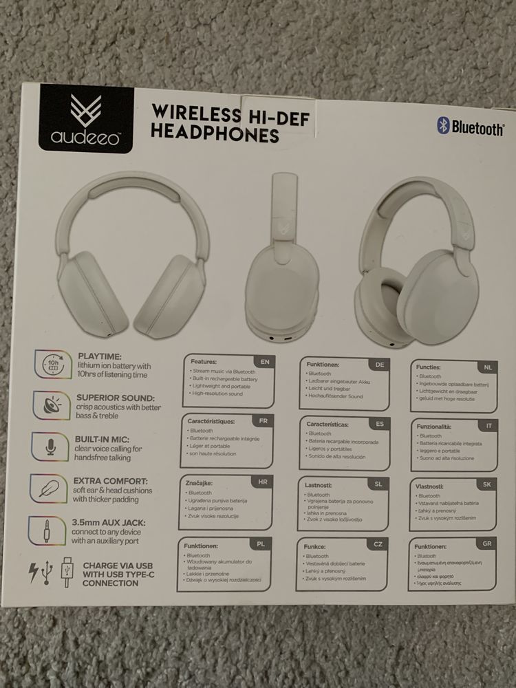 Słuchawki bezprzewodowe Bluetooth audeeo