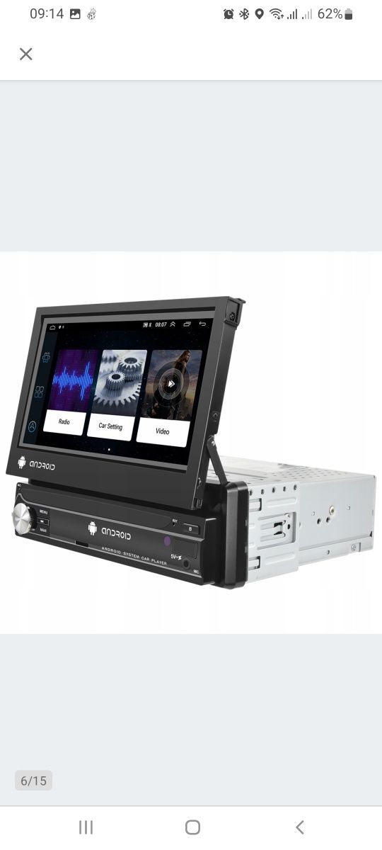 Radio 1 DIN android, nawigacja, ekran, cena do negocjacji