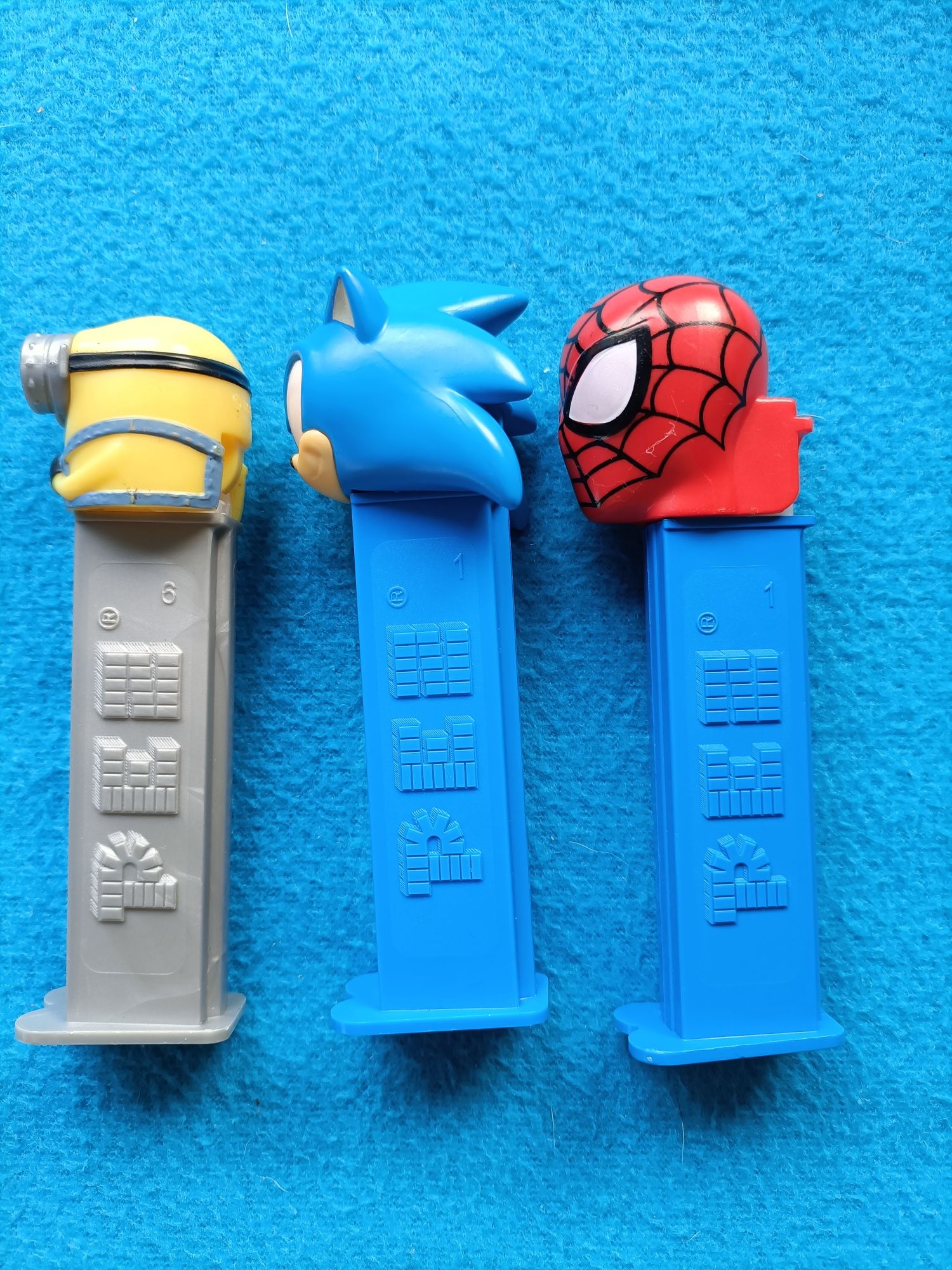 Lote 3 paez Sonic Spiderman Minions