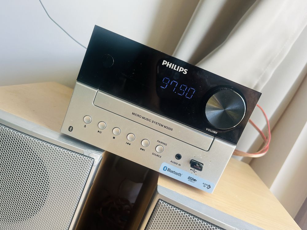 Zestaw stereo radio bluetooth glośniki